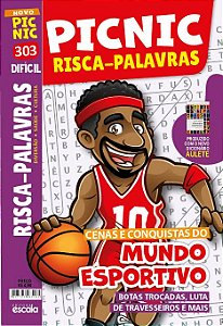 Livro Picnic Risca-Palavras - Difícil: 303 - mundo esportivo