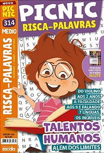 Livro Picnic Risca-Palavras - Médio: 314 - talentos humanos