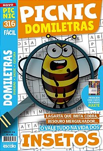 Livro Picnic Domiletras - Fácil: 316 - insetos