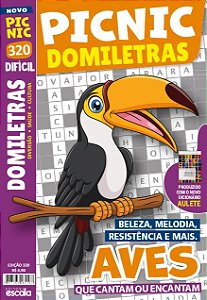 Livro Picnic Domiletras - Aves - Difícil: 320