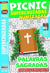 Livro Picnic Supercruzadas Numeradas - Fácil: 346 - palavras sa...