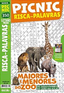 Livro Picnic Risca Palavras - Letrão - Médio: 350 - maiores e m...