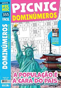 Livro Picnic Dominúmeros - Fácil: 355 - a população é a cara do...