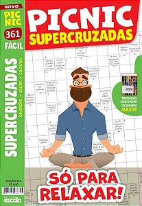 Livro Picnic Supercruzadas - Fácil: 361 - só para relaxar !