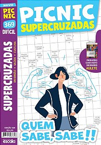 Livro Picnic Supercruzadas - Difícil: 369 - quem sabe, sabe!