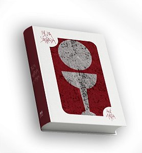 Livro Bíblia Sagrada com Lantejoula - Rosa