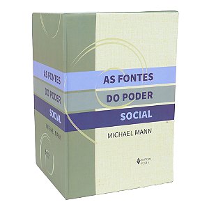 Livro As fontes do poder social - caixa com 4 volumes