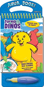 Livro Turma dos dinos: aquabook