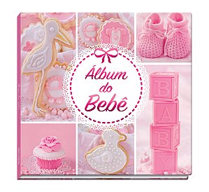 Livro Álbum do Bebê: Rosa