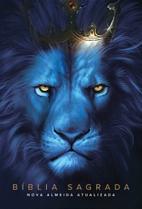 Livro Bíblia NAA Leão azul: Nova Almeida Atualizada