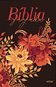 Livro Bíblia NVI Luxo Slim - Buquê de Flores: Letra Grand...