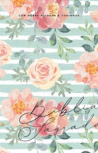 Livro Bíblia ARC 860 Floral Cântico - Letra Normal: Almei...