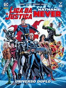 Livro Liga da justiça/nathan never (dc/bonelli)