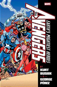 Livro Os vingadores por kurt busiek e geroge pérez (omnib...