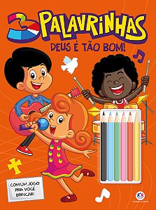 Livro 3 Palavrinhas - Deus é tão bom