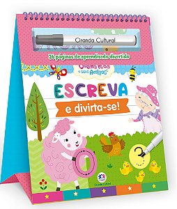 Livro Ovelha Rosa - escreva e apague espiral