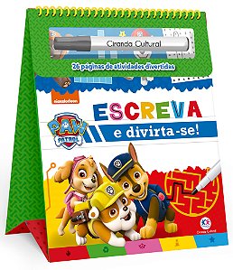 Livro Patrulha Canina - escreva e apague espiral
