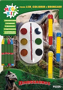 Livro Dinossauros - Ler, Colorir E Brincar