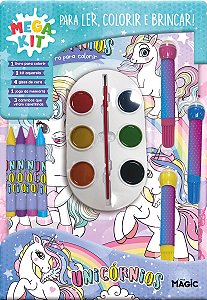 Livro Unicórnios - Ler, Colorir E Brincar