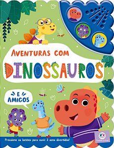 Livro Aventuras com dinossauros e amigos