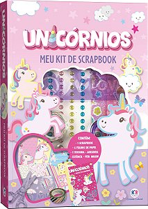Livro Unicórnios - Meu kit de scrapbook