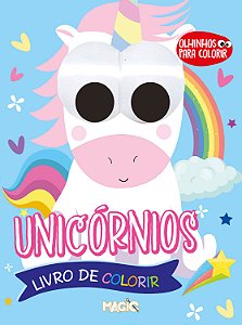 Livro Unicórnios - Olhinhos Para Colorir