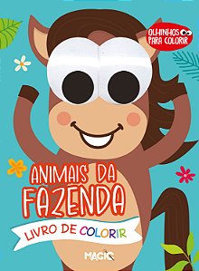 Livro Animais Da Fazenda - Olhinhos Para Colorir