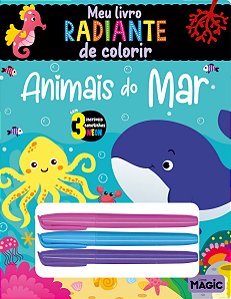 Livro Animais Do Mar - Meu Livro Radiante De Colorir