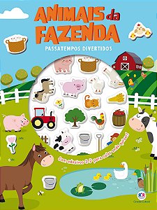 Livro Animais da Fazenda - Passatempos divertidos