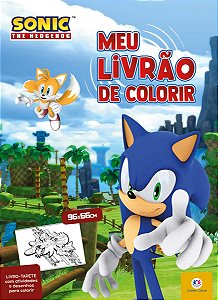Livro Sonic - Meu livrão de colorir