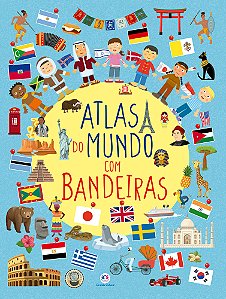 Livro Atlas do mundo com bandeiras