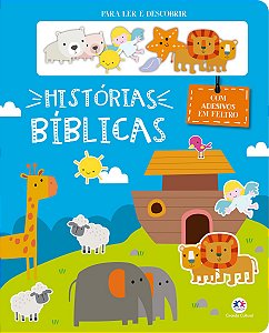 Livro Histórias Bíblicas - Com adesivos em feltro