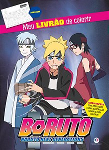 Livro Boruto - Meu livrão de colorir