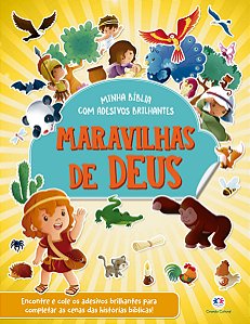 Livro Maravilhas de Deus - Bíblia com adesivos brilhantes