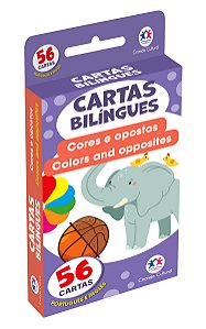 Livro Flash Cards Cartas Bilíngues - Cores e Opostos - Colors a...