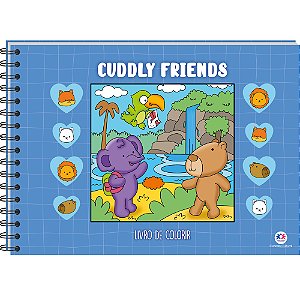 Livro Cuddly Friends - Livrão de Colorir