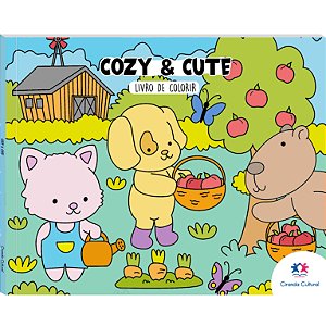 Livro Cozy and Cute - Livro de Colorir (Novo)