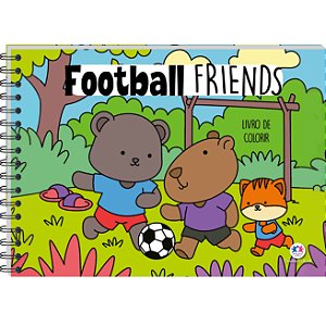 Livro Football Friends - Livro de colorir com marcador