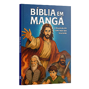 Livro Bíblia Em Mangá - O Evangelho Contado Em Imagens | Heróis...