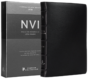 Livro Bíblia Sagrada Nvi Premier Collection - Capa Preta