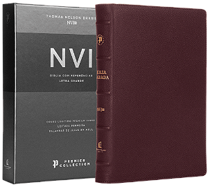 Livro Biblia Sagrada Nvi Premier Collection - Vinho