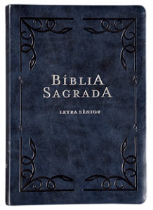Livro Bíblia Nvi, Letra Sênior, Couro-Soft Azul, Leitura Perfei...