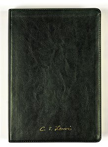 Livro Bíblia C. S. Lewis - Naa - Couro-Soft Verde, Leitura Perf...