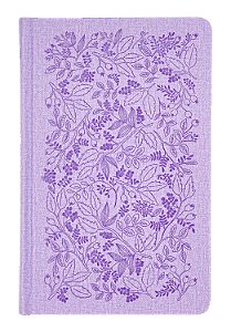 Livro Bíblia Sagrada Slim Acf - Luxo - Lavanda, Jardim