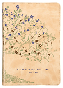 Livro Bíblia Bilíngue Nvi/Niv, Português/Inglês, Couro-Soft, Be...