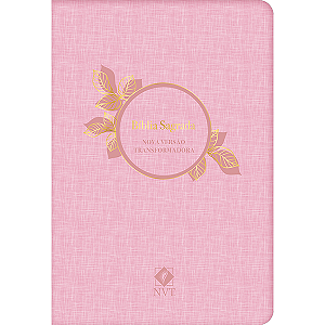 Livro Bíblia Sagrada NVT - Luxo - Rosa