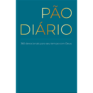 Livro Devocional Pão Diário - Letra grande — Azul - Devocional ...