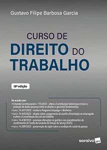 Livro Curso de direito do trabalho