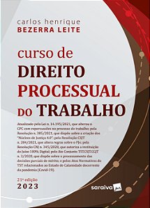 Livro Curso de direito processual do trabalho