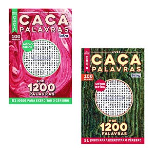 Livro Kit 2 Livros Caça-Palavras - Ed. 02 - Nível Médio/ ...